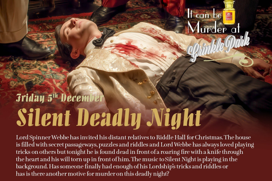 Silent Deadly Night – Friday 5th December Murder Mystery Ticket and Accommodation Package