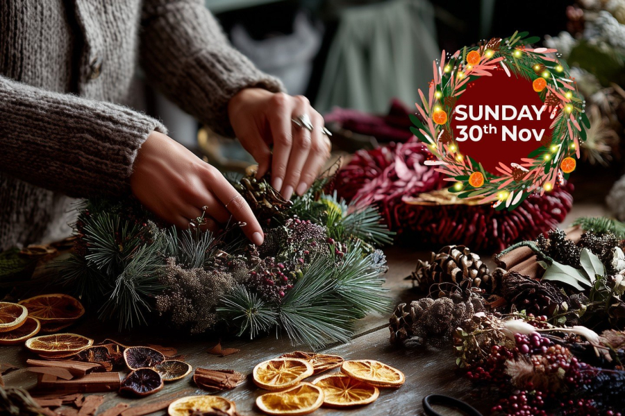 Luxury Christmas Wreath Making